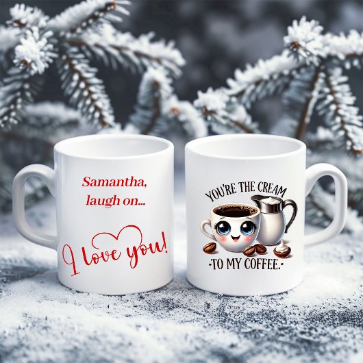 Personalized Food Pun Mug Cute I Love You Gift Kaffeetasse