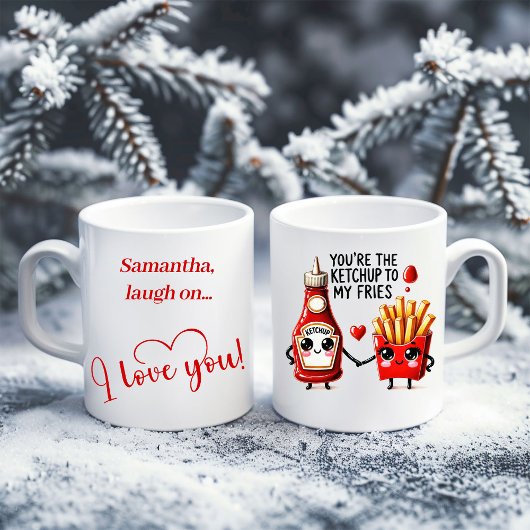 Personalized Food Quote Mug Cute Valentine Gift Kaffeetasse