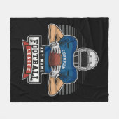 Personalized Football League Player Team Champ Fleecedecke (Vorderseite (Horizontal))