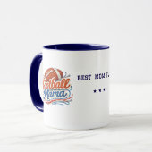 Personalized Football Mom Mug with Photo Tasse (Vorderseite Links)