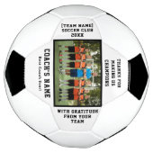 Personalized Football Team Coach with Photo Text Fußball (Gedreht)