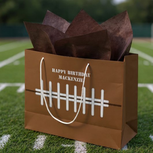 Personalized Football Themed Große Geschenktüte