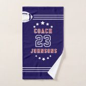 personalized football towel! badhandtuch set (Handtuch)