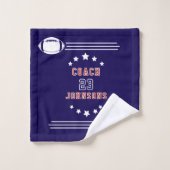 personalized football towel! badhandtuch set (Waschlappen)