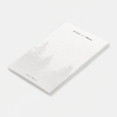 Personalized Forest Dot Grid Post-it Klebezettel (angewinkelt)