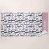 Personalized Forest Tree Kids Strandtuch (Vorderseite)