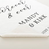 Personalized “Forever" Custom Wedding Gift Sherpadecke (3/4)