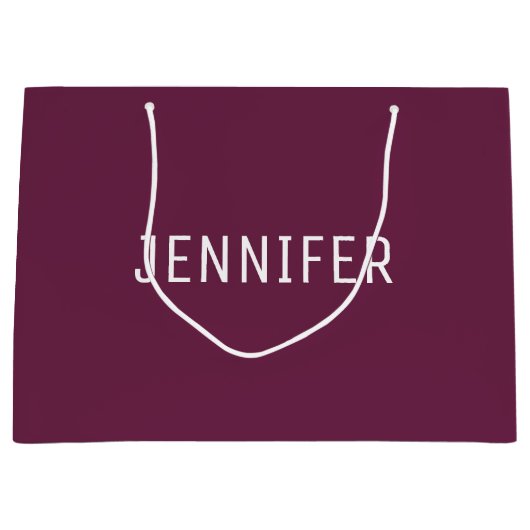 Personalized Formal Design Large Gift Bag Große Geschenktüte (Vorderseite)