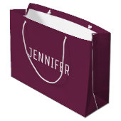 Personalized Formal Design Large Gift Bag Große Geschenktüte (Rückseite Schrägansicht)