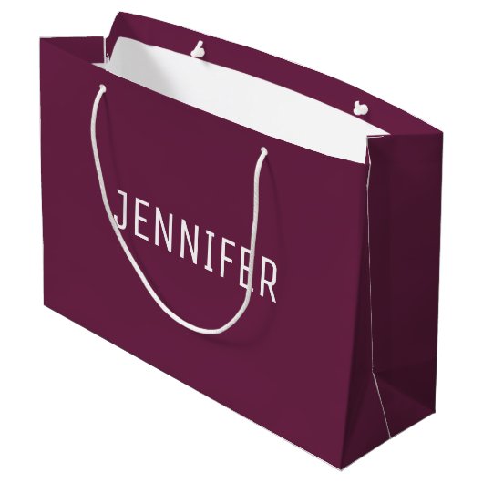 Personalized Formal Design Large Gift Bag Große Geschenktüte (Rückseite Schrägansicht)