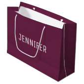 Personalized Formal Design Large Gift Bag Große Geschenktüte (Vorderseite Schrägansicht)