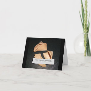 Personalized Fortune and Cookie Blank Card Karte