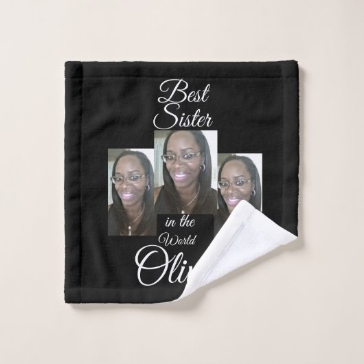 PERSONALIZED FOTO BADHANDTUCH SET (Waschlappen)