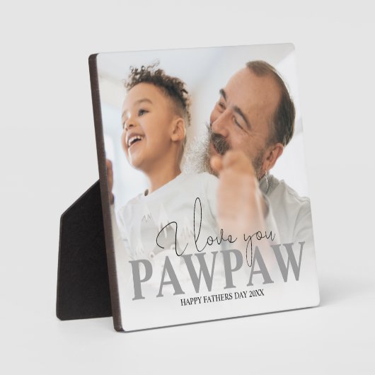 Personalized Foto Pawpaw Fotoplatte (Vorderseite)