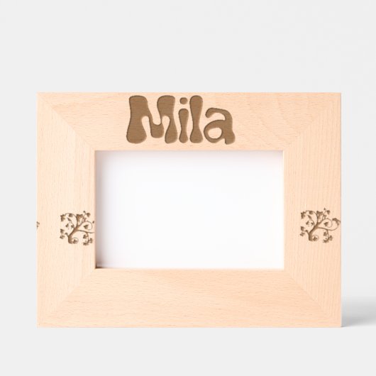 Personalized Foto von Frame Mila / Bilderrahmen Mi Geätzte Rahmen (Vorderseite)