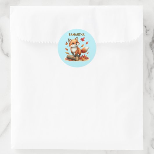 Personalized Fox Stickers (Tasche)