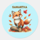 Personalized Fox Stickers  (Vorderseite)