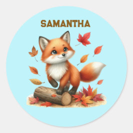 Personalized Fox Stickers 