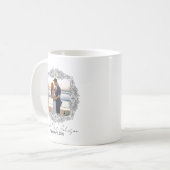 Personalized frame newlyweds mug kaffeetasse (Vorderseite Links)