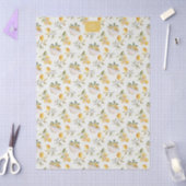 Personalized French Country Lemon Pattern Monogram Seidenpapier (Basteln)
