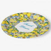 Personalized French Lemon   Pappteller (Schrägansicht)
