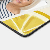 Personalized Fresh Lemon Slice Pattern Bright Schreibtischunterlage (Ecke)