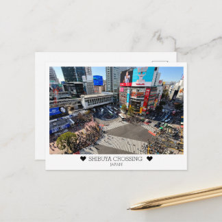 Personalized, From SHIBUYA CROSSING  with Love Postkarte