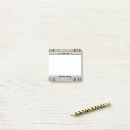 Personalized From the Desk of Any Name Custom Post-it Klebezettel (Auf Schreibtisch)