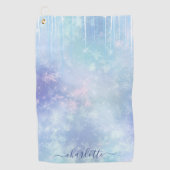 Personalized Frozen Icicles Golfhandtuch (Vorderseite)