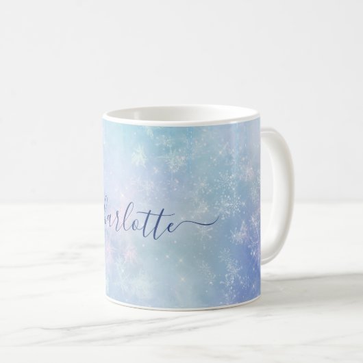 Personalized Frozen Icicles Kaffeetasse (VorderseiteRechts)