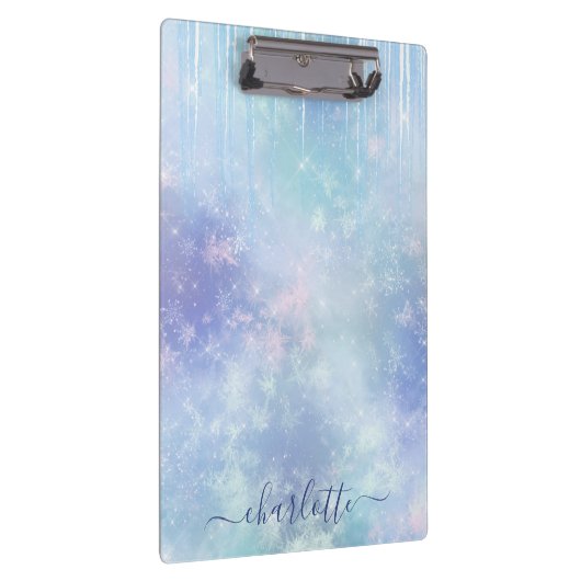 Personalized Frozen Icicles Klemmbrett (Rechts)