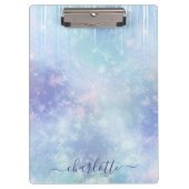 Personalized Frozen Icicles Klemmbrett (Vorderseite)