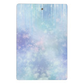 Personalized Frozen Icicles Mini Klemmbrett (Rückseite)