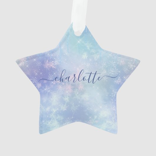 Personalized Frozen Icicles Ornament (Rückseite)