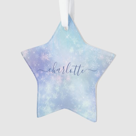 Personalized Frozen Icicles Ornament (Vorderseite)