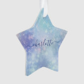 Personalized Frozen Icicles Ornament (Vorderseite)