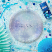 Personalized Frozen Icicles Short Pappteller (Party)