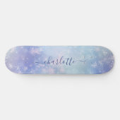 Personalized Frozen Icicles Skateboard (Horizontal)