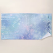 Personalized Frozen Icicles Strandtuch (Vorderseite)