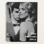 Personalized Full Couple Photo Elegant Wedding Planer (Vorderseite)