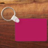 Personalized Fun Retro Orange Hot Pink Art Pattern Schlüsselanhänger (Rückseite)