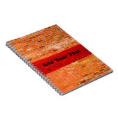 Personalized Fun Unique Red Brick Wall Notizblock (Rechte Seite)