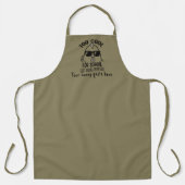 Personalized Funny Apron Too Cool for School Schürze (Vorderseite)