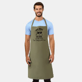 Personalized Funny Apron Too Cool for School Schürze (Getragen)