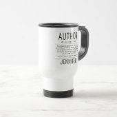 Personalized Funny Author Writer Definition Reisebecher (VorderseiteRechts)