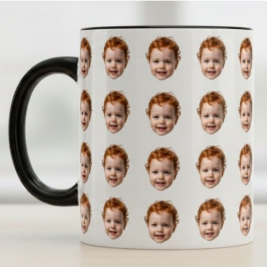 Personalized Funny Custom Baby Face Photo  Tasse