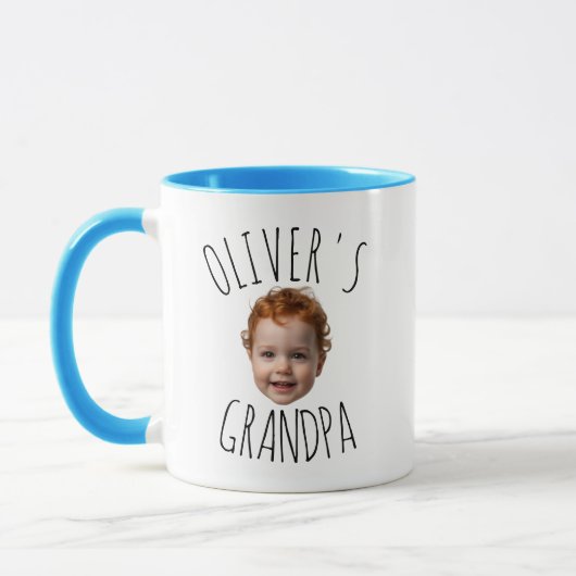 Personalized Funny Custom Baby Face Photo  Tasse (Links)