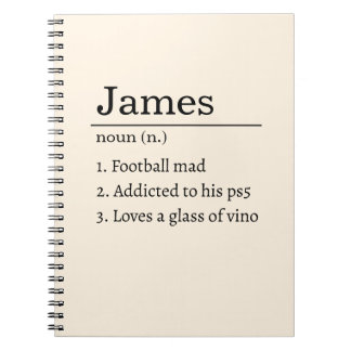 Personalized Funny Dictionary Definition Cream Notizblock