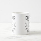 Personalized Funny Director Appreciation Gift Kaffeetasse (Mittel)