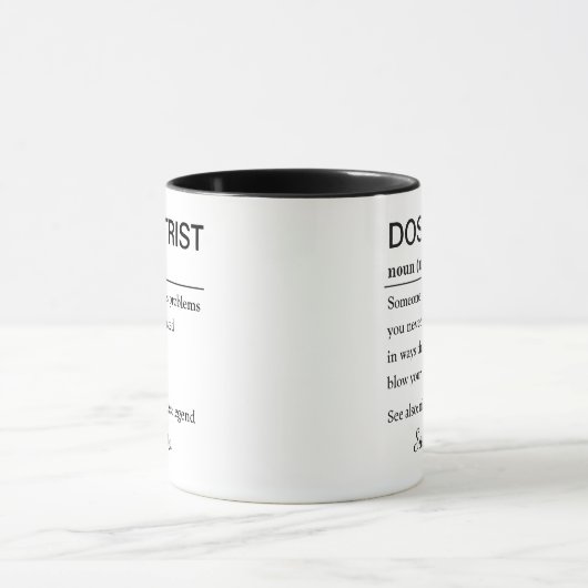 Personalized Funny Dosimetrist Definition Tasse (Zentrum)